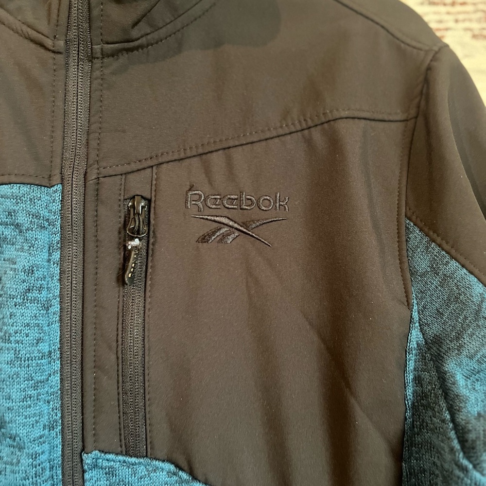 Reebok Softshell Fleece Polyester Jacket Utility … - image 5